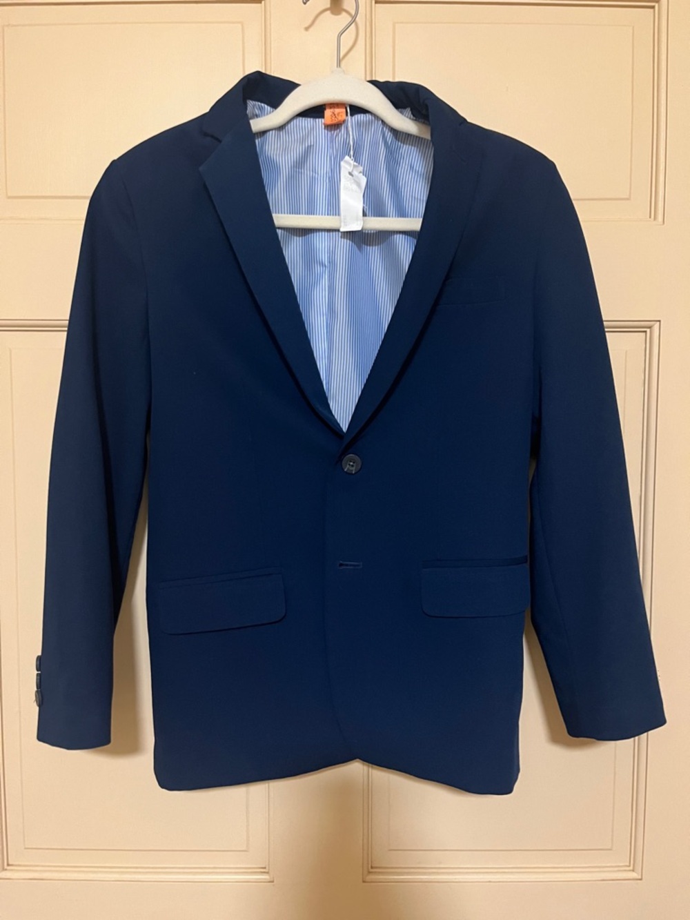 Izod Boys' Navy Blazer with Notch Lapel